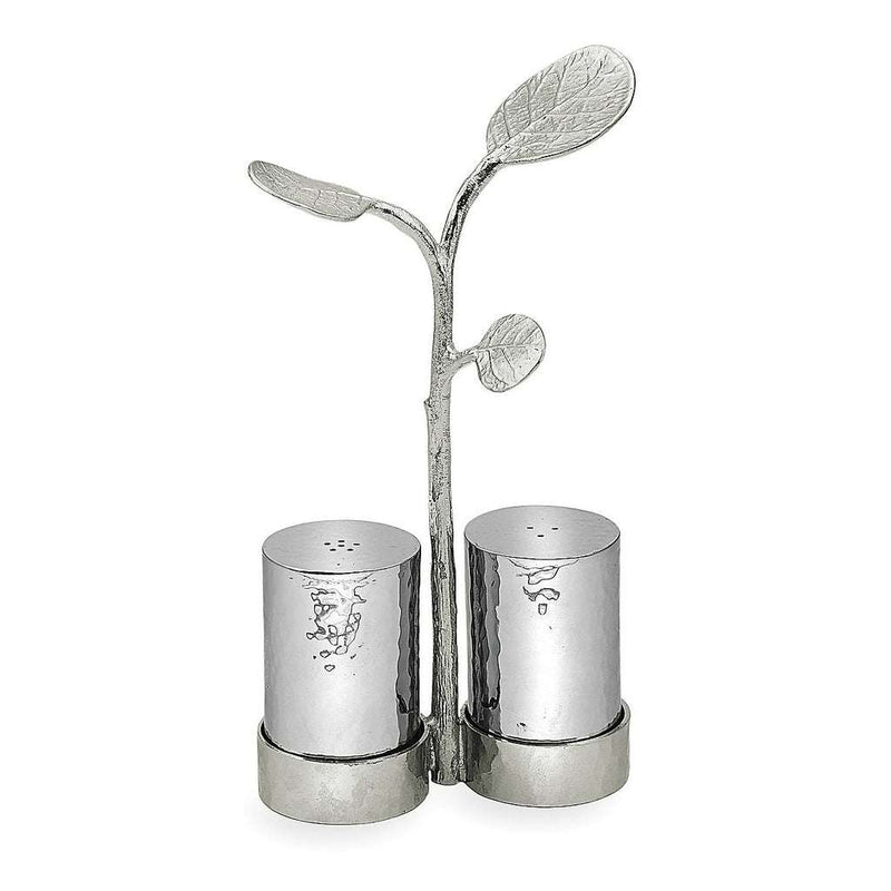 botanical leaf salt and pepper Michael Aram set