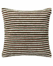 Bouclé Cushion Cover Raipur - Cognac:Cactus Green:Off White