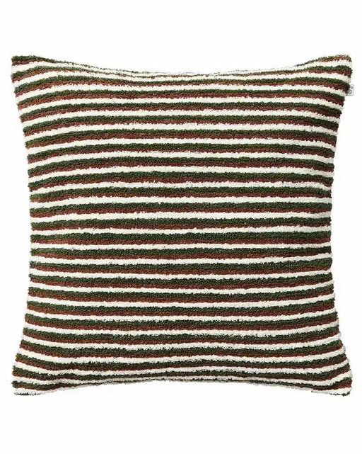 Bouclé Cushion Cover Raipur - Cognac:Cactus Green:Off White