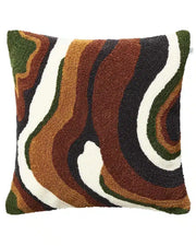 Cognac Bouclé Sagar Cushion Cover