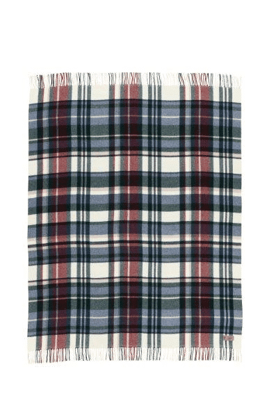 Brienz Check Blanket - Blue