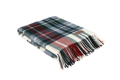 Brienz Check Blanket Blue