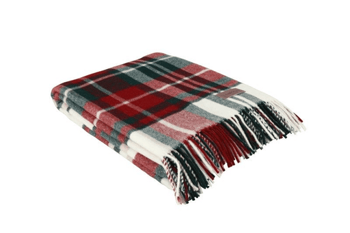 Brienz Check Blanket Red
