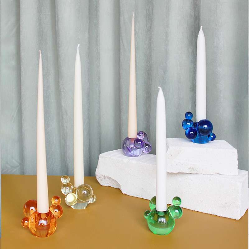 Bubble Candle Holder - Orange