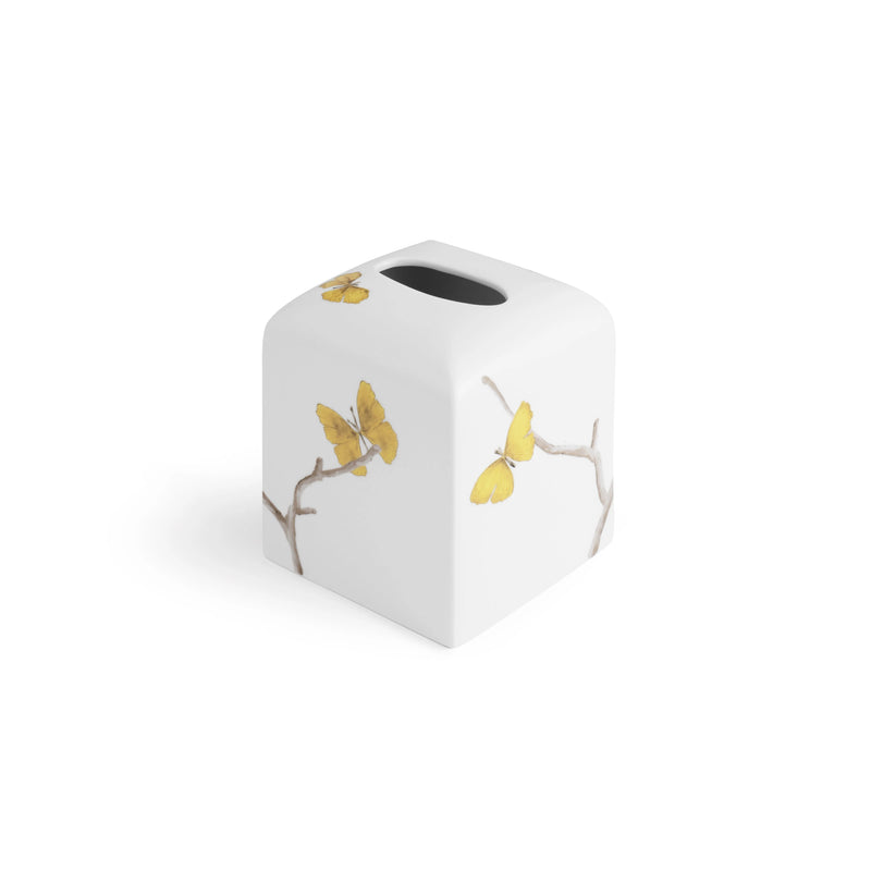 Butterfly Ginkgo Bath Collection - Tissue Box Holder