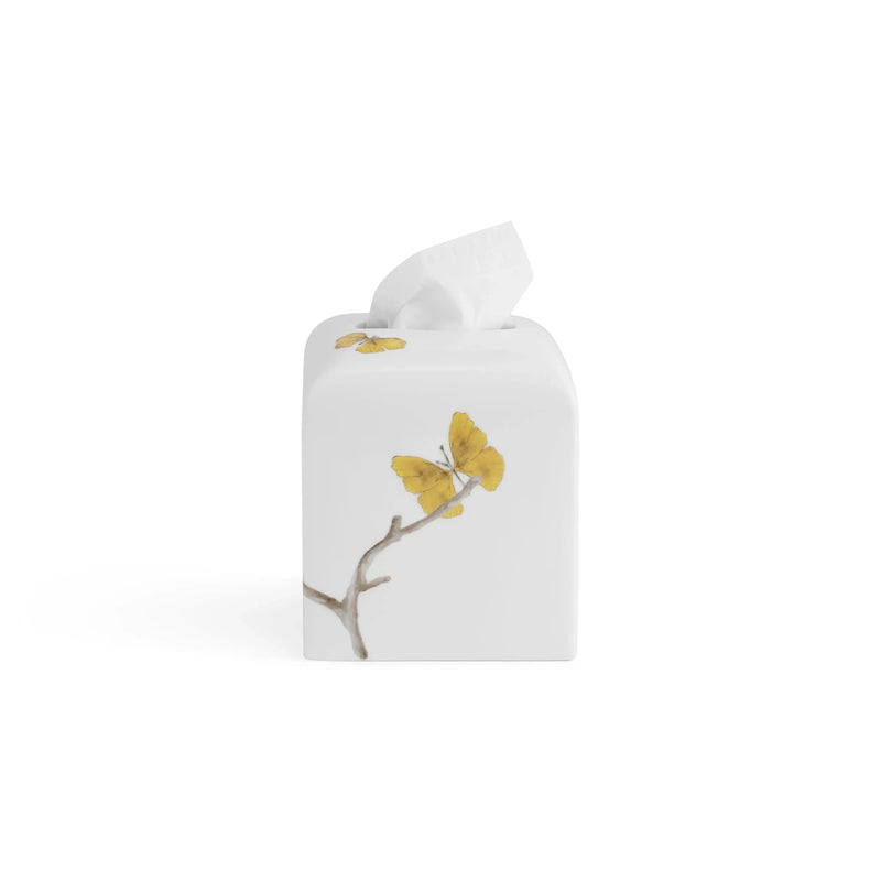 Butterfly Ginkgo Bath Collection - Tissue Box Holder