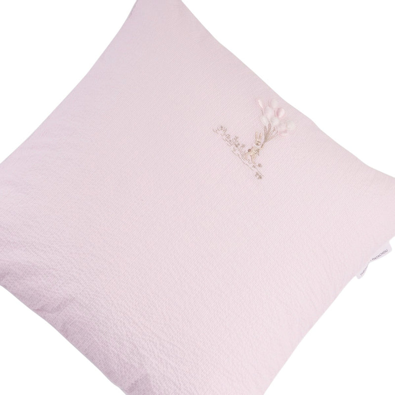 Embroidered cushion - Lines