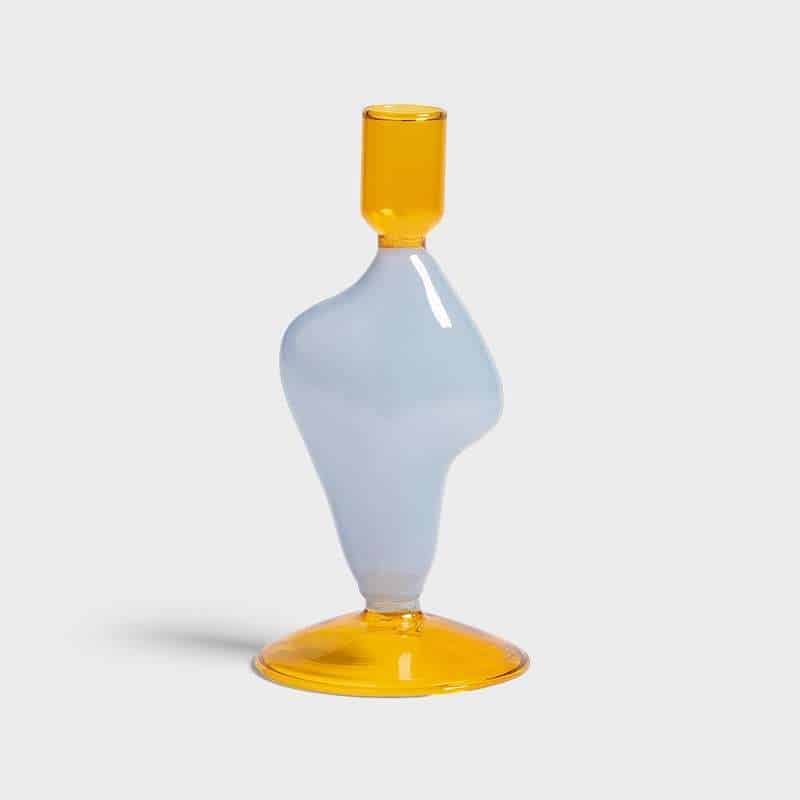 Light Blue Flux Candle Holder