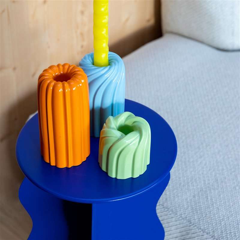 Light Blue Turban Candle Holder