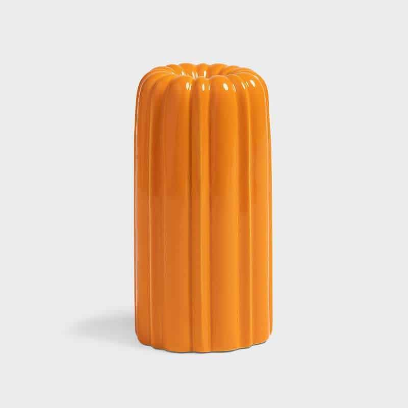 Orange Turban Candle Holder