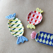 plate with candy shape