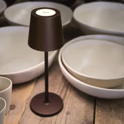 Chocolate Iron Table Lamp with USB