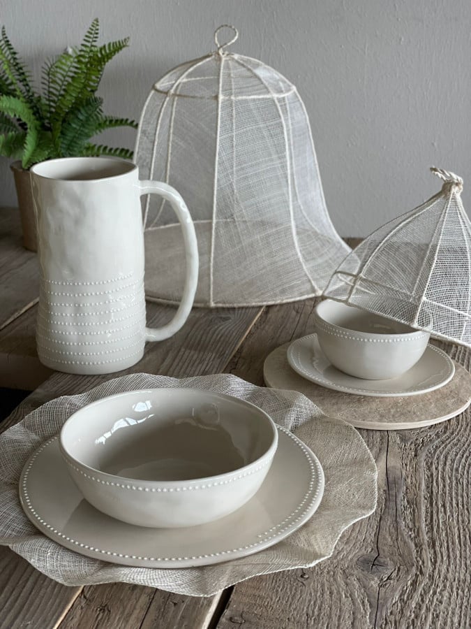 Cream Porcelain Bowl