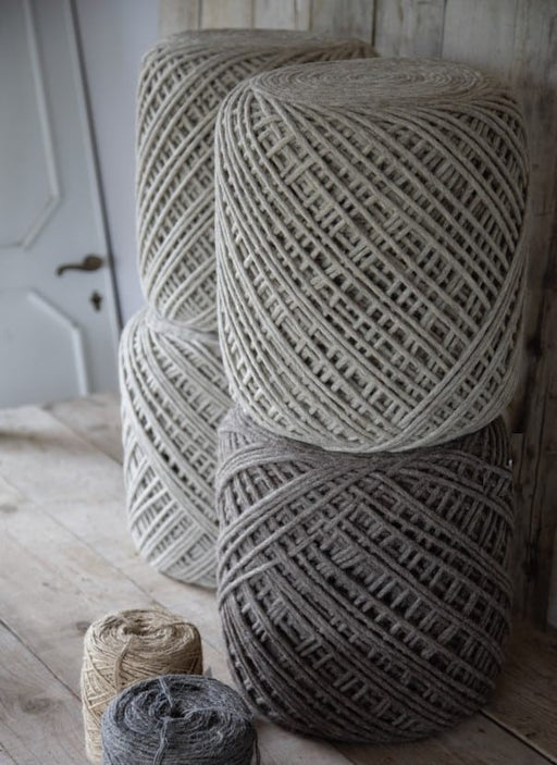 Wool Poufs with Cylindrical shape