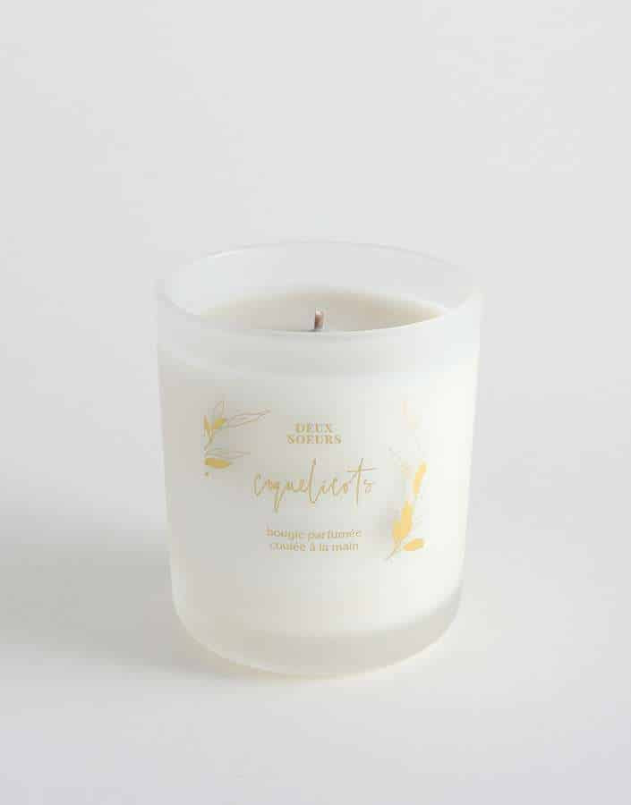 Image coquelicots scented candle deux soeurs