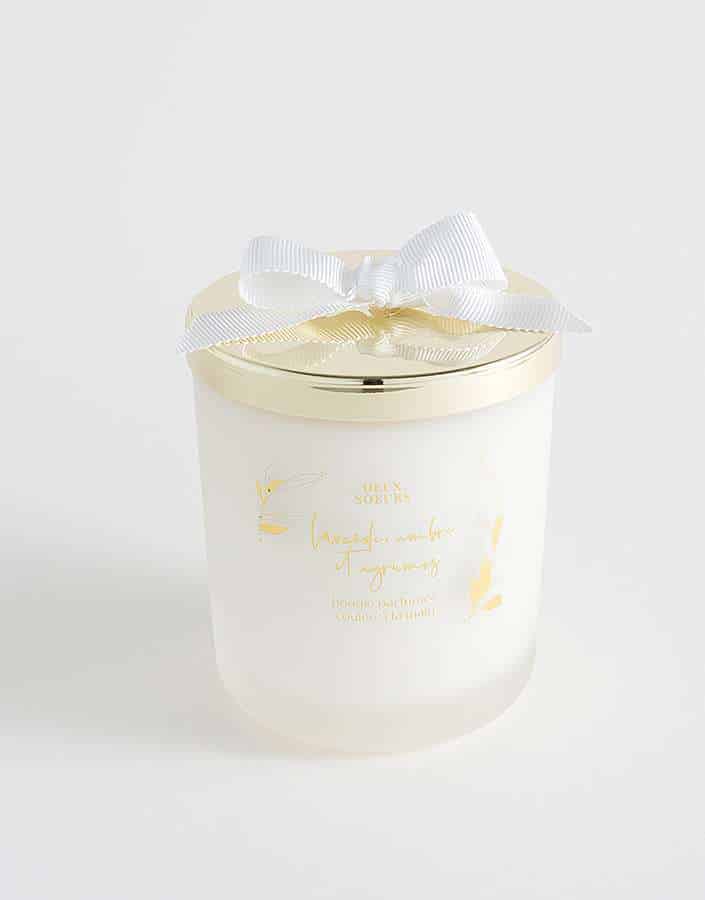 Deux soeurs lavander natural candle