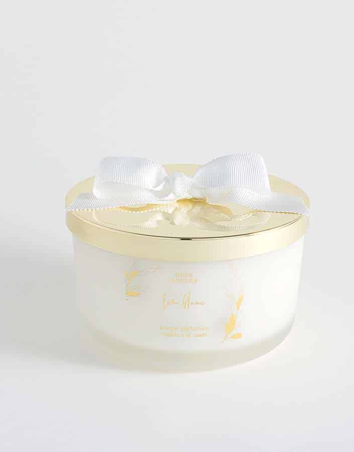 Scented candle white linen deux soeurs
