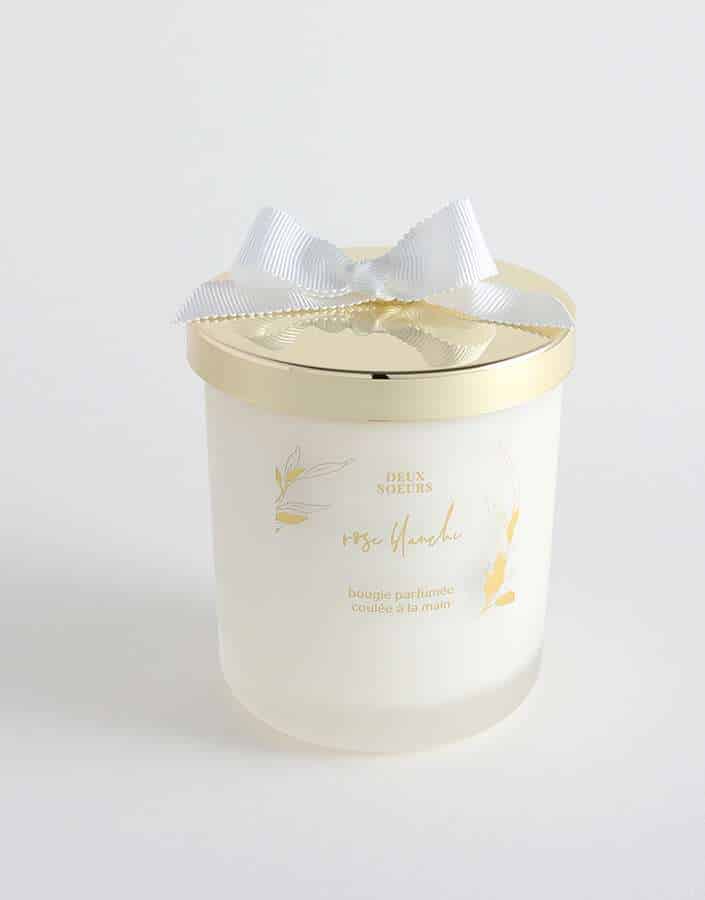 white rose natural candle deux soeurs