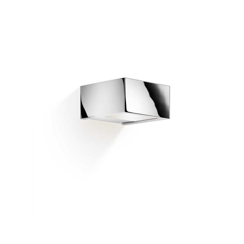 Chrome bathroom wall light