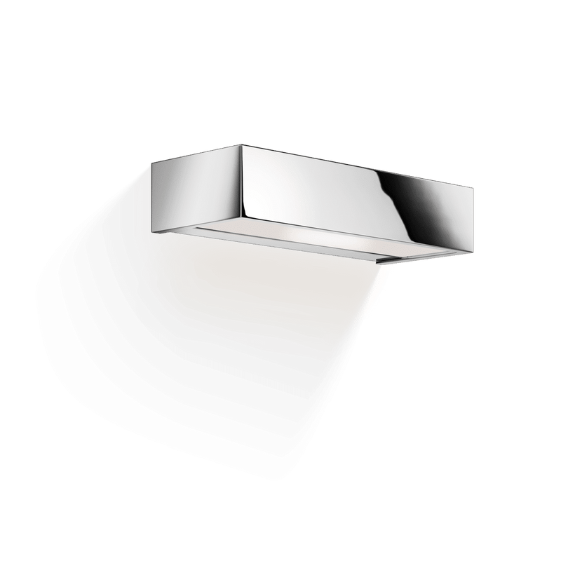 Chrome bathroom wall light