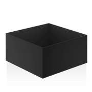 Black multi purpose bathroom box decor Walther