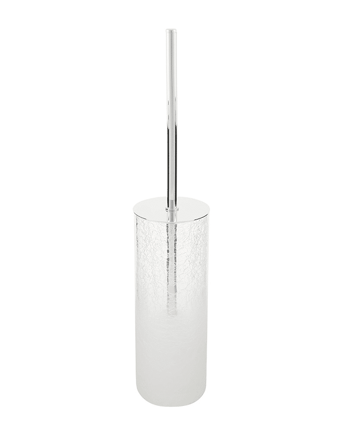 Chrome and glass toilet brush decor Walther
