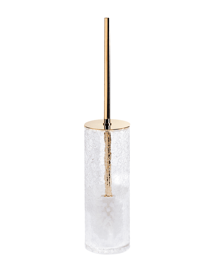 Gold and glass toilet brush decor Walther