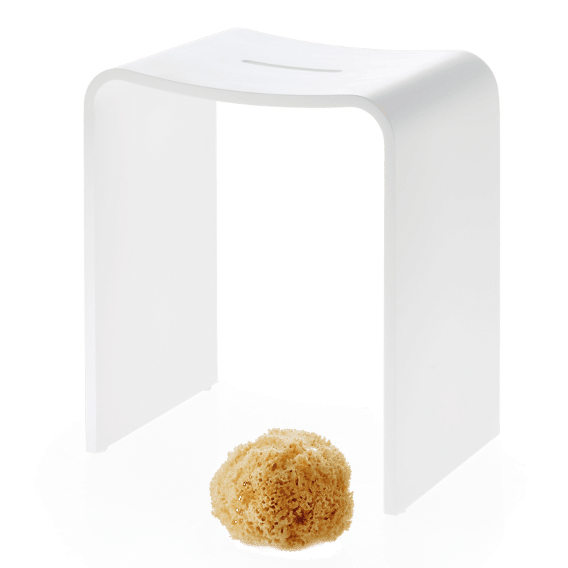 White shower stool decor Walther