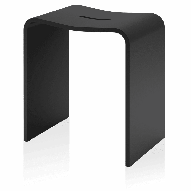 Black shower stool decor Walther