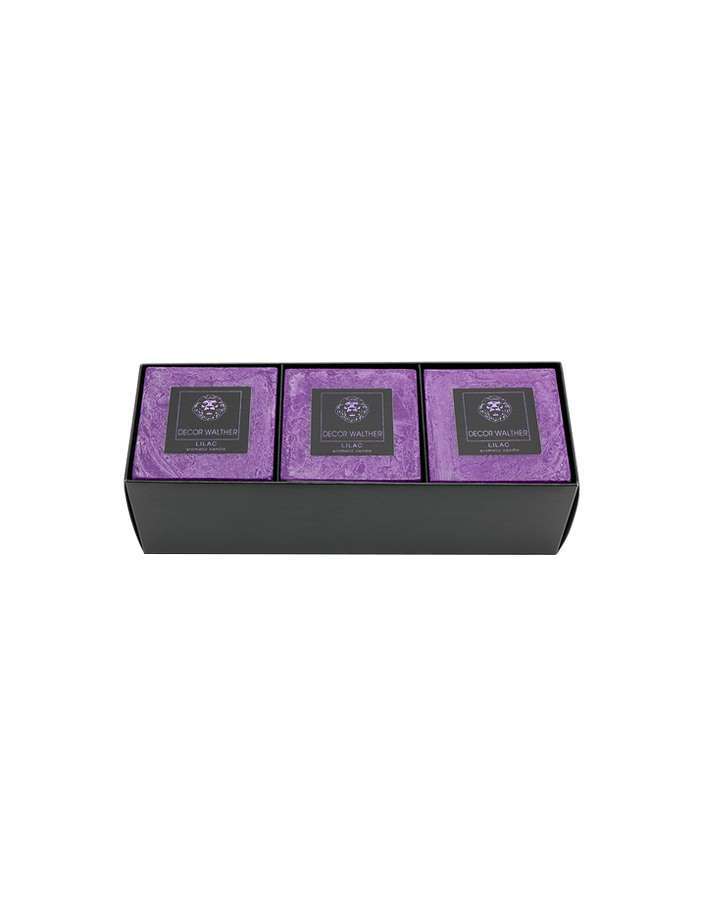 Set of 3 aromatic candles lilac
