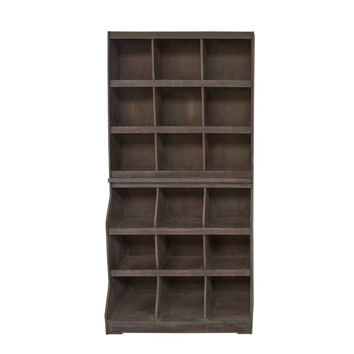 Dark Wooden Shelf With