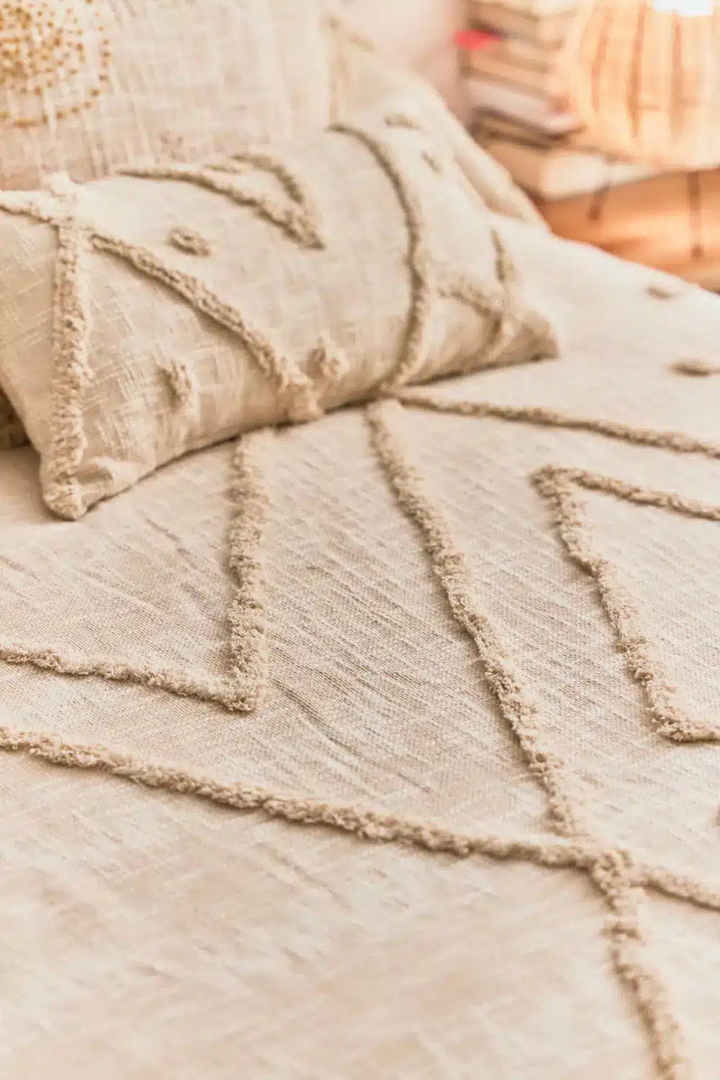 Diamond Bedsheet - Ecru