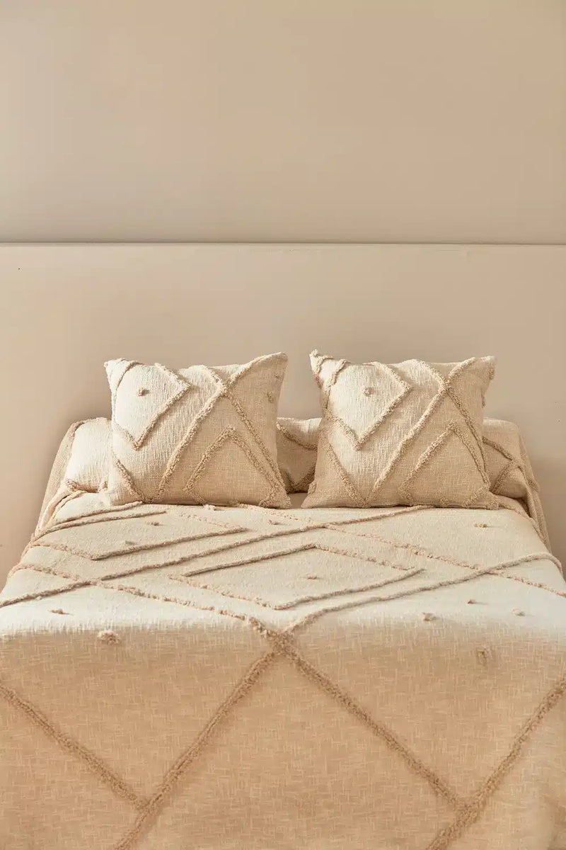 Diamond Bedsheet - Ecru