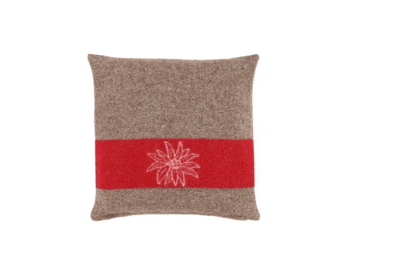 Edelweiss Army Cushion - Brown