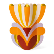 orange paper vase