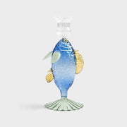 unique blue candle holder with a fish-shaped design, adding a whimsical touch to home décor