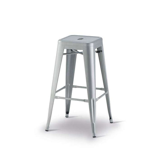 Galvanized Silver Stacking Stool
