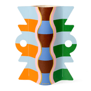 Colorful paper vase