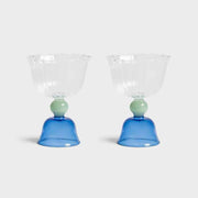 Blue Tulip Glass