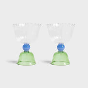 Green Tulip Glass