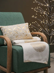 Golden Pillow with Decorations