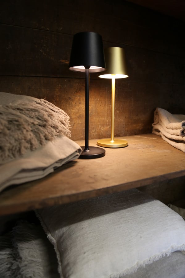 Golden Iron Touch Table Lamp with USB