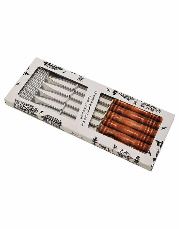 Cheese fondue forks chalet basic