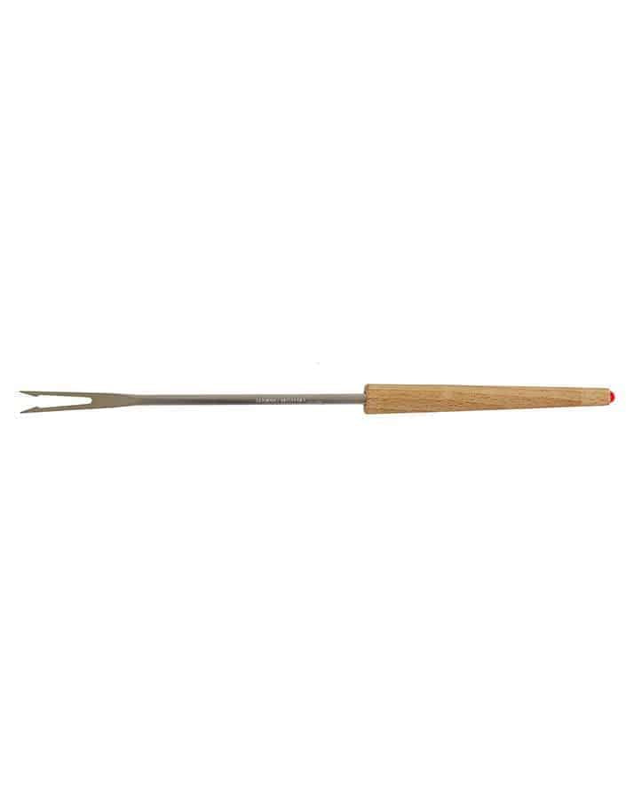 natural wood fondue meat fork Heidi cheese line