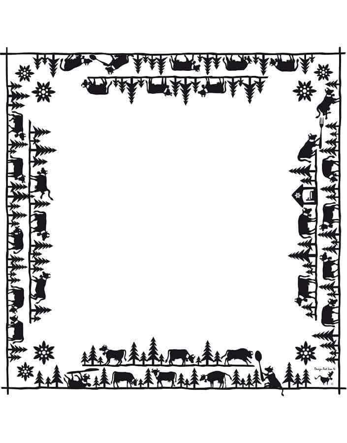 Crazy Cow Napkin