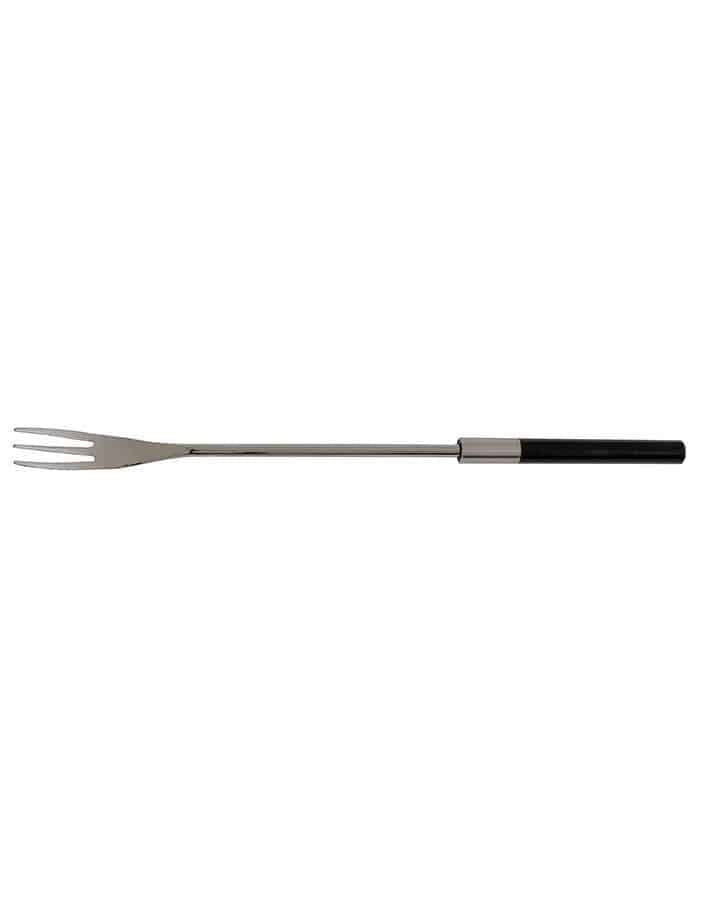 Cheese fondue forks with design black