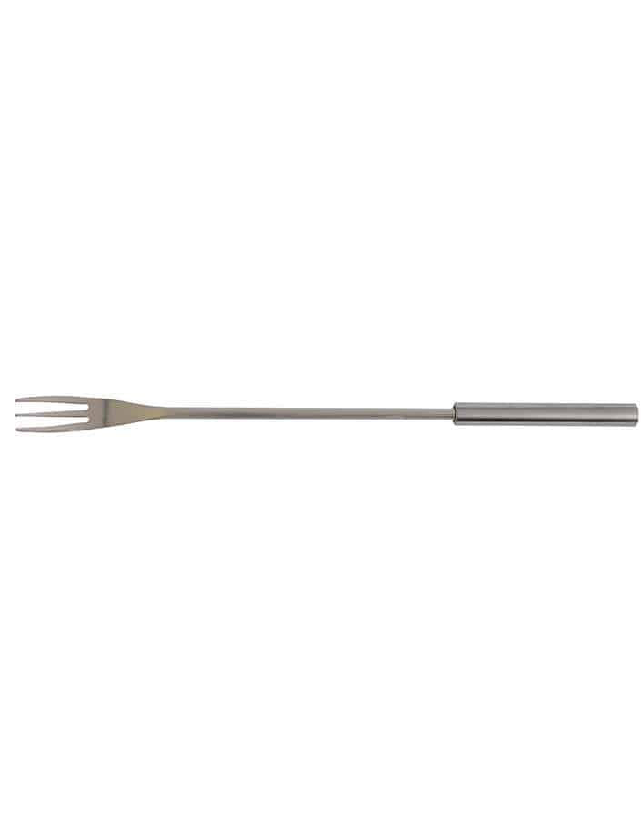 Cheese fondue forks with design satin