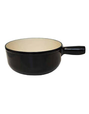 Black cheese fondue pot Heidi cheese line