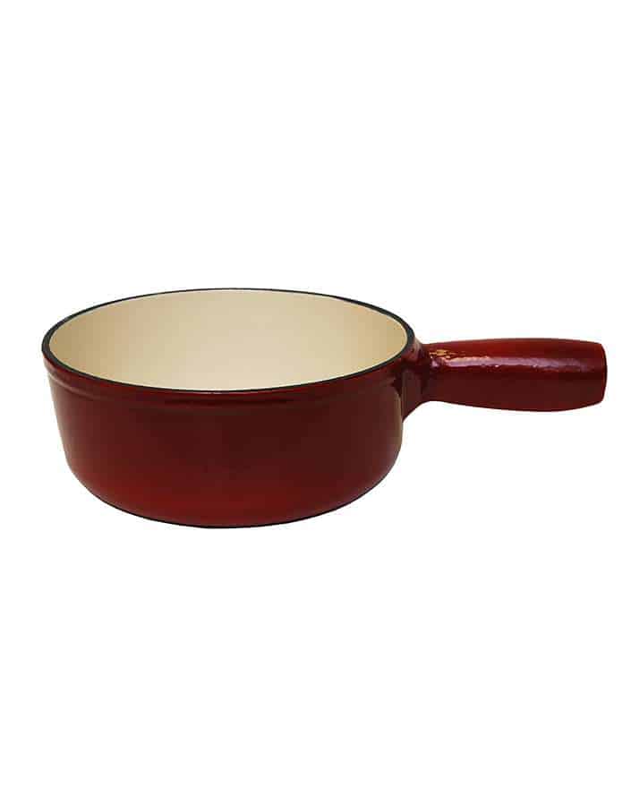 Classic red fondue pot Heidi cheese Line