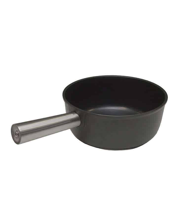 Cast aluminum fondue pot